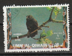 Umm Al Qiwain 1972  Uccelli Birds - Dusky Twinspot (Euschistospiza Cinereovinacea) CTO - Mussen