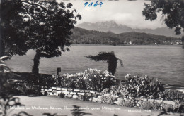 E914) PÖRTSCHACH Am Wörthersee - Kärnten - Blumenpromenade Gegen Mittagskogel - Alte S/W AK - Pörtschach