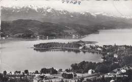 E917) PÖRTSCHACH Am Wörthersee - Kärnten - S/W FOTO AK - über Dünn Besiedelte Gegend Gegen Halbinsel U. Berge - Pörtschach