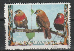 Umm Al Qiwain 1972  Uccelli Birds - Red-throated Twinspot (Hypargos Niveoguttatus) CTO - Mussen