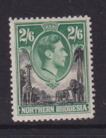 NORTHERN RHODESIA   - 1938 George VI 2s6d  Hinged Mint - Rodesia Del Norte (...-1963)