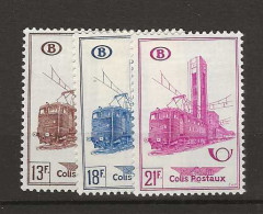 1954 MNH Belgium Railway Parcel Stamps Mi 41-43 - Other & Unclassified