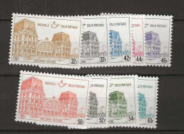 1971 MNH Belgium Railway Parcel Stamps Mi 67-75 - Autres & Non Classés