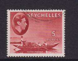 SEYCHELLES   - 1938 George VI 5r Used As Scan - Seychelles (...-1976)