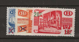 1953 MH Belgium Railway Parcel Stamps Mi 38-40 - Other & Unclassified