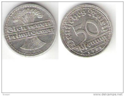 Germany Weimar 50 Pfennig 1921 E Km 27  Xf !!!!!!! - 50 Rentenpfennig & 50 Reichspfennig