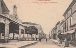 GRISOLLES LA HALLE ET LA GRAND' RUE 1912 TBE - Grisolles