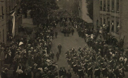 ESCH-SUR-ALZETTE Hist.Alleg.Festzug 14.8.1910 Escher Stadtmusik In Alleg.Kleidung+Wagen"Spinnerinnen Am Häuslichen Herd" - Esch-Alzette