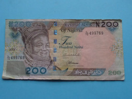 200 Hundred NAIRA ( See / Voir Scans ) Central Bank Of NIGERIA - 2004 ( Circulated ) XF ! - Nigeria