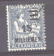 Alexandrie  :  Yv  71  (o)   Perfin  CL / A - Usati