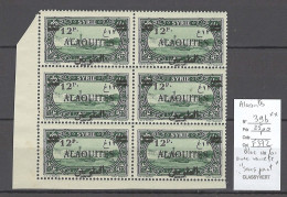 Alaouites - Yvert 39b**  Dans Bloc De 6 - Variété Sans Le Point - Unused Stamps