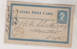 CANADA 1880 WELLAND Nice Postal Stationery - 1860-1899 Reign Of Victoria