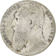 Belgique, Leopold II, 50 Centimes, 1901, Bruxelles, B+, Argent, KM:51 - 50 Cent