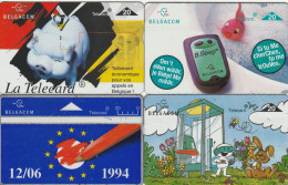 LOT 4 PHONE CARDS BELGIO (PY2014 - Without Chip