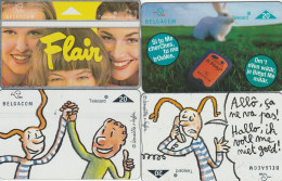 LOT 4 PHONE CARDS BELGIO (PY2012 - Sans Puce