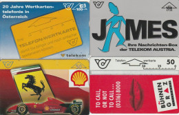 LOT 4 PHONE CARDS AUSTRIA (PY2092 - Oostenrijk