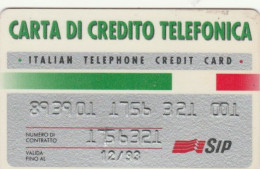 CARTA DI CREDITO TELEFONICA 12/93 (PY1652 - Usos Especiales