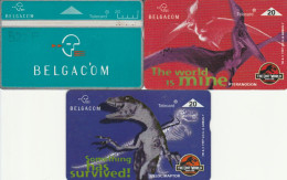 LOT 3 PHONE CARDS BELGIO (PY2304 - Met Chip