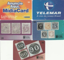 LOT 5 PHONE CARDS BRASILE (PY2057 - Brésil