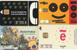 LOT 4 PHONE CARDS SPAGNA (PY2017 - Otros & Sin Clasificación