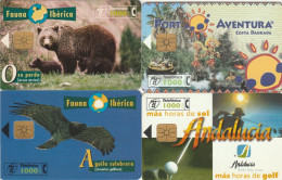 LOT 4 PHONE CARDS SPAGNA (PY2022 - Autres & Non Classés