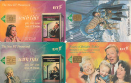 LOT 4 PHONE CARDS REGNO UNITO CHIP (PY2166 - BT Général