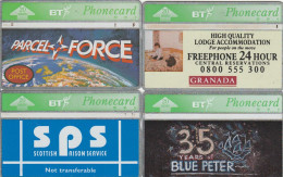 LOT 4 PHONE CARDS REGNO UNITO (PY1979 - BT Algemene Uitgaven