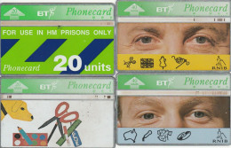 LOT 4 PHONE CARDS REGNO UNITO (PY1977 - BT Algemene Uitgaven