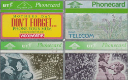 LOT 4 PHONE CARDS REGNO UNITO (PY1970 - BT Allgemeine