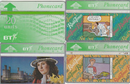 LOT 4 PHONE CARDS REGNO UNITO (PY1972 - BT Algemene Uitgaven