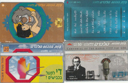 LOT 4 PHONE CARDS ISRAELE (PY2054 - Israele