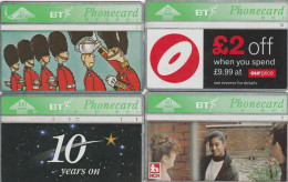 LOT 4 PHONE CARDS REGNO UNITO (PY1998 - BT Algemene Uitgaven