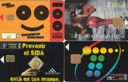 4 PHONE CARDS SPAGNA (PY2649 - Otros & Sin Clasificación