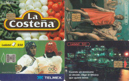 4 PHONE CARDS MESSICO (PY2630 - México