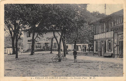 CPA  40 VIELLE ST GIRONS LA GRANDE PLACE - Sonstige & Ohne Zuordnung