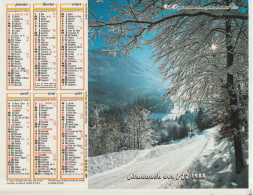 Calendrier-Almanach Des P.T.T 1988-Route Du Vercors (38) Montagne En été (suisse -OLLER Département AIN-01-Référence 444 - Big : 1981-90