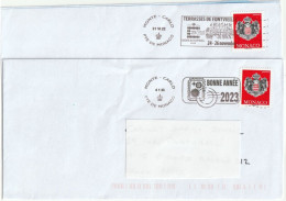 MONACO    2023   Imprimé   Y.T. N°  -   Sur Enveloppe  Oblitéré - Used Stamps