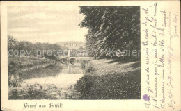 42559207 Bruehl Rheinland Uferpartie Am Fluss Bruecke Bruehl - Bruehl
