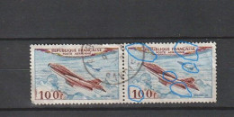 PA N° 30 YT Oblitéré Paire Avec Defaut Sur Les Deux Timbres (impréssion Grasse ,teinte) - 1927-1959 Afgestempeld