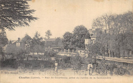 CPA 45 CHUELLES RUE DE COURTENAY PRISE DU JARDIN DE LA SABLONNIERE - Autres & Non Classés