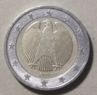 2017 -  GERMANIA  - MONETA IN EURO   -  DEL VALORE DI 2,00  EURO - USATA - Allemagne