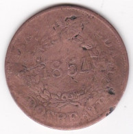 Argentine . Buenos Aires. 2 Reales 1854 . En Cuivre, KM# 9 - Argentina