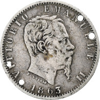 Italie, Vittorio Emanuele II, 20 Centesimi, 1863, Torino, B, Argent, KM:13.2 - 1861-1878 : Victor Emmanuel II