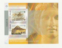 Grece Feuillet N° 38** Cinquentenaire Emission Timbres Europa - Blokken & Velletjes