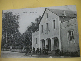 40 9598 CPA - 40 CASTETS DES LANDES - L'HOTEL DE VILLE - ANIMATION. ATTELAGE D'ANE AVEC ENFANTS. - Castets