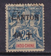 CANTON - 25 C. Bleu De 1903/4 - Gebruikt