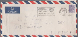 GB - Regno Unito - GREAT BRITAIN - UK - 1971 - 5p + Flamme Victoria Line - Air Mail - Viaggiata Da Battersea Per Talence - Brieven En Documenten