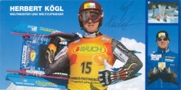 Autogramm AK Rodeln Naturbahn Rennrodler Herbert Kögl Kirchbichl In Tirol Wörgl Österreich Austria Weltmeister Luger FIL - Sports D'hiver