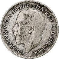 Grande-Bretagne, George V, 3 Pence, 1916, TB, Argent, KM:813 - F. 3 Pence