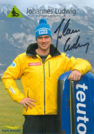 Autogramm Teuto-AK Rodeln Rennrodler Johannes Ludwig Suhl BSR Rennsteig WSV Oberhof 05 Deutschland Olympia Luger FIL - Autografi